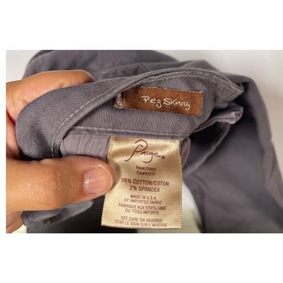 Paige Peg Skinny Jeans Women's Size 26 - Picture 5 of 8